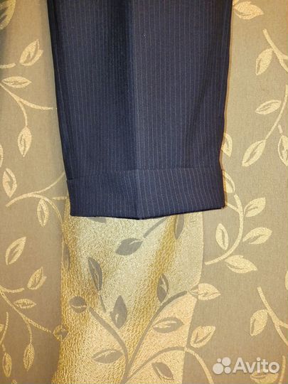 Giorgio Armani 54 брюки с отворотами 100% шерсть м