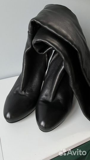 Сапоги ботфорты из натуральной кожи 40-41