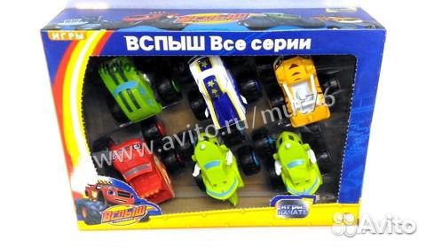 Вспыш набор 6 машинок