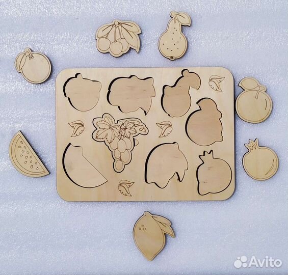 Деревянный пазл-раскраска (в ассортименте)