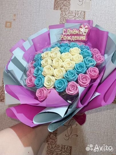 Розы из шоколада,сладкий букет, шоколад,цветы