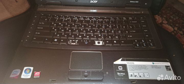 Нерабочий ноутбук Acer Extensa 5620g