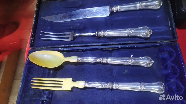 Салатный набор франция серебро