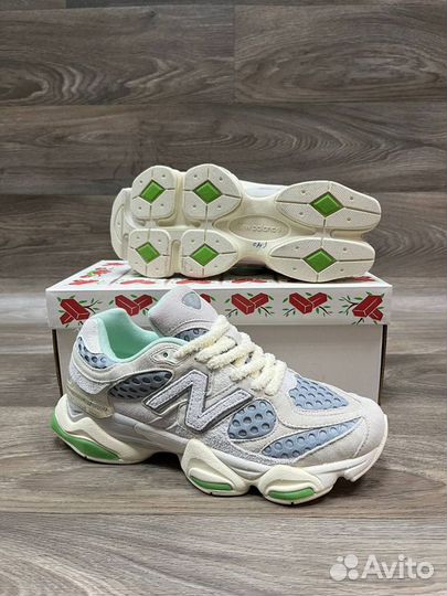 Кроссовки new balance 9060 зеленые