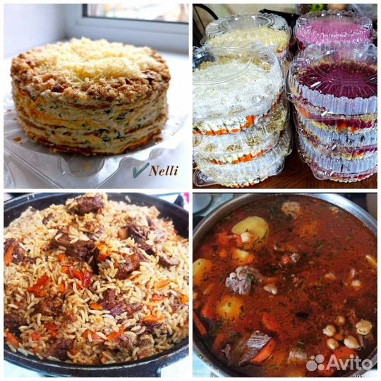 Манты, пельмени, голубцы,торты, плов, салаты
