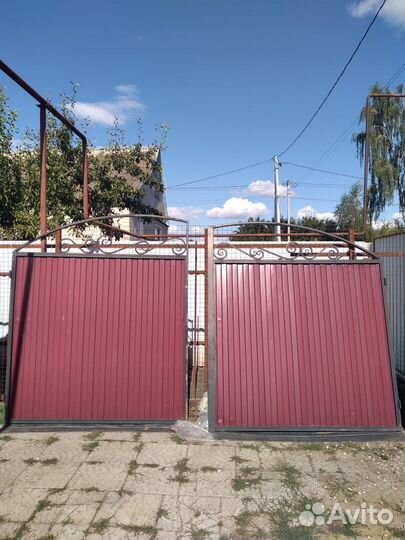 Ворота распашные и калитка бу