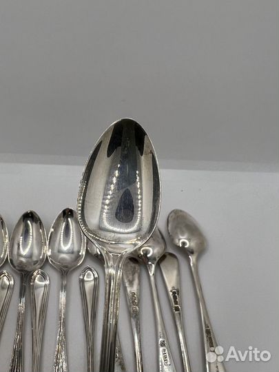 Ложки серебро. Кофейный набор в коробке