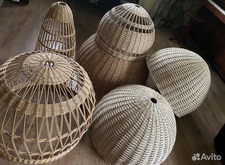 Абажур плетеный