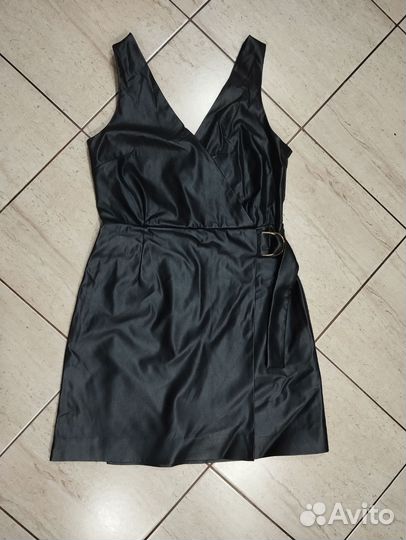 Кожаный сарафан H&M 44размер