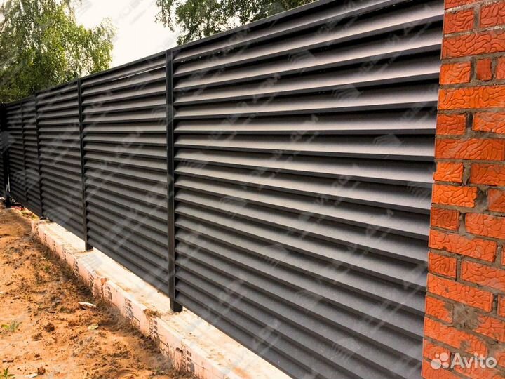 Забор жалюзи еврожалюзи