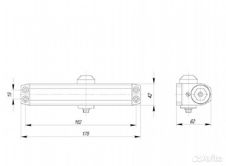 Доводчик двери универсальный