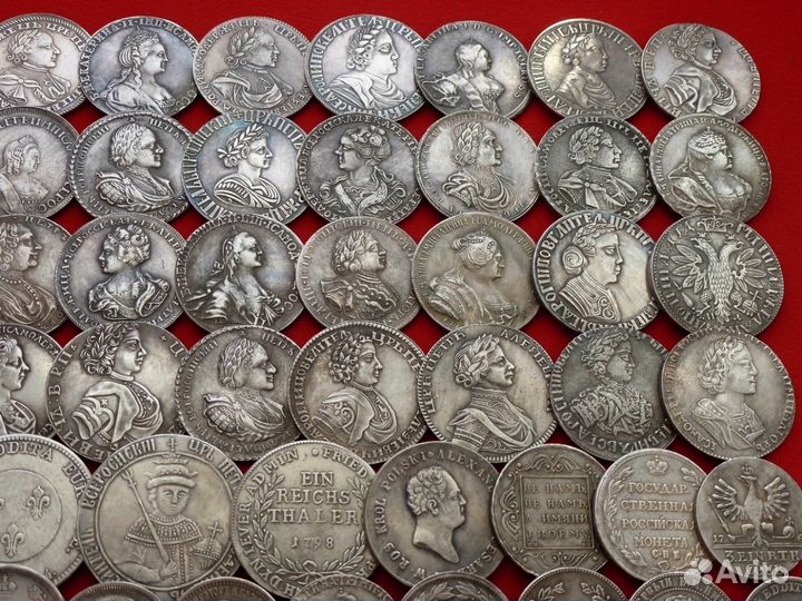Коллекция 140 царских полтин Копии