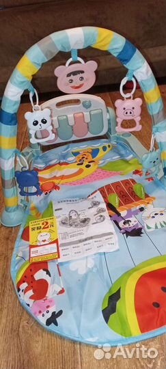 Развивающий коврик с пианино новый