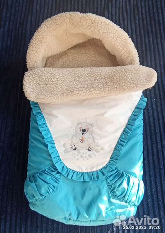 Зимний конверт на овчине