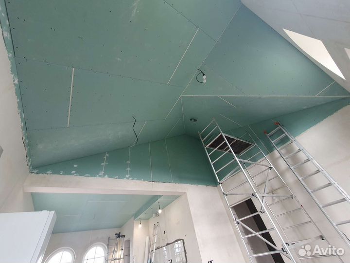 Монтаж Гипсокартона Г К Л Стены Потолки Короба