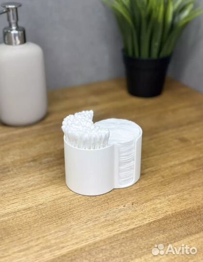 Органайзер для ватных дисков и палочек настольный