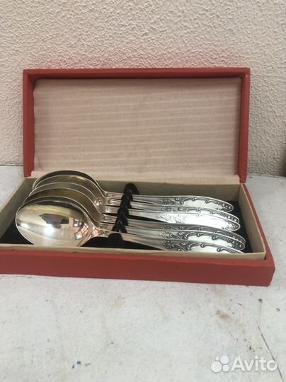 Ложки столовые.Комплект6шт.Мельхиор.Кольчугино