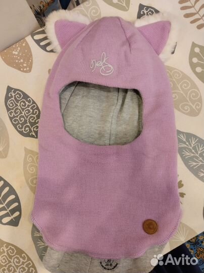 Шапка шлем для девочки, 54