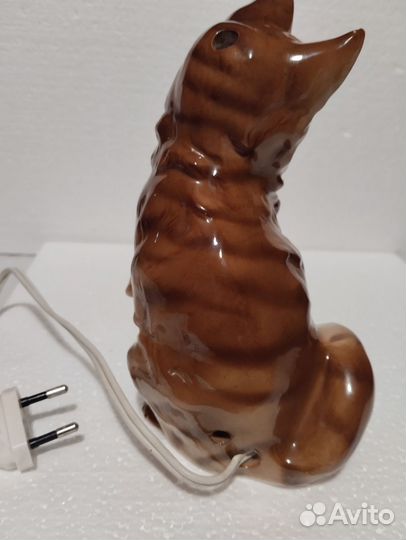 Светильник ночник гдр Котёнок с мячом