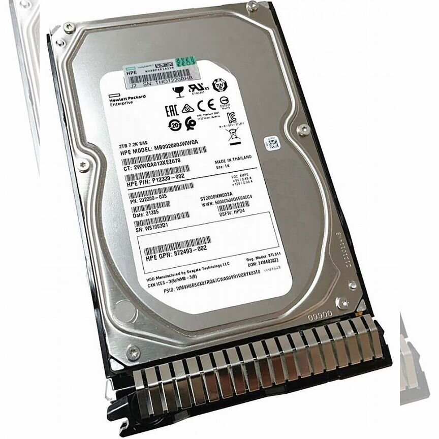 [MB002000JWWQA] Жесткий Диск Hp 2tb Sas 3,5" Hdd Mb002000jwwqa