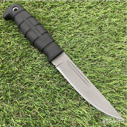 Нож якут тактик Black 65х13 эластрон ножны кожа