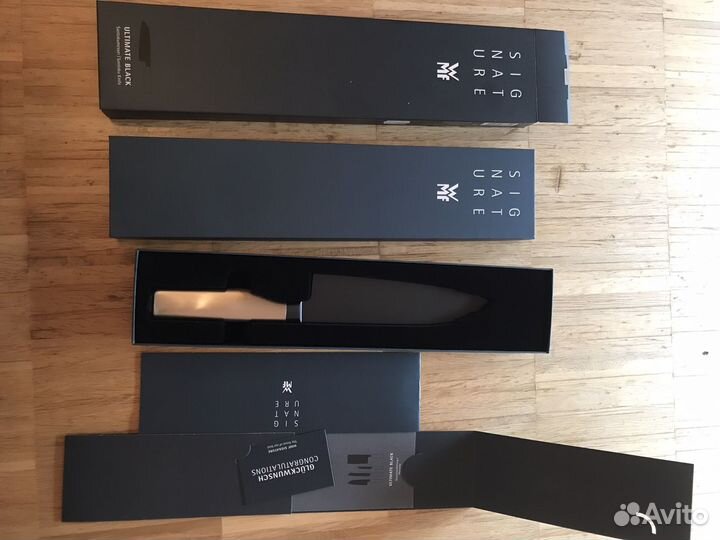 Нож WMF santokumesser ultimate black