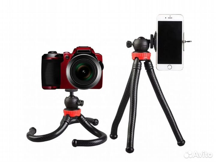 Настольный гибкий мини штатив 18-30 см