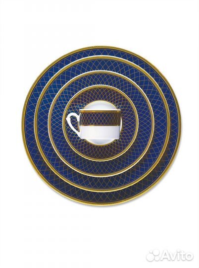 Столовый сервиз zepter cobalt кобальт роял новый