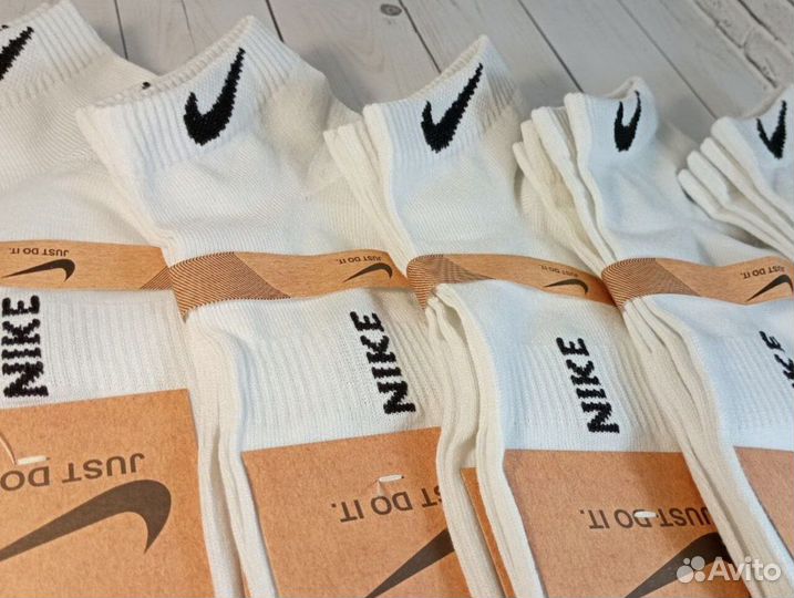 Короткие носки Nike белые