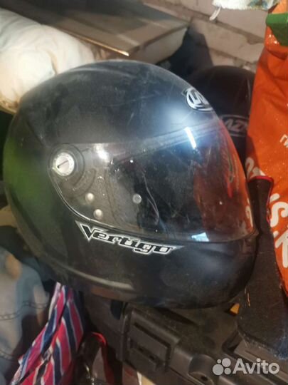 Мотошлем laser размер xl и m матовые черные