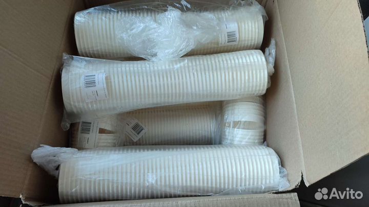 Крышка для стакана бумажная белая d90 50шт