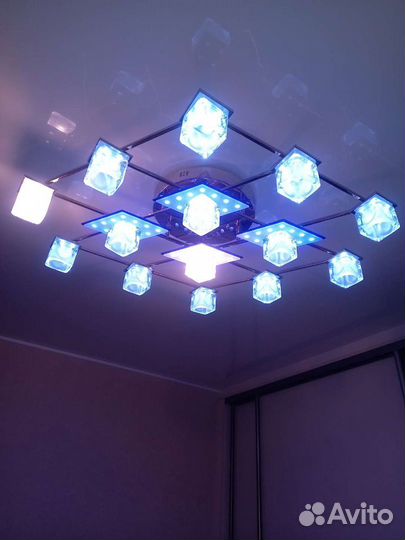 Люстра потолочная с пультом