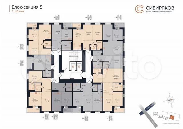 1-к. квартира, 35,2 м², 11/18 эт.