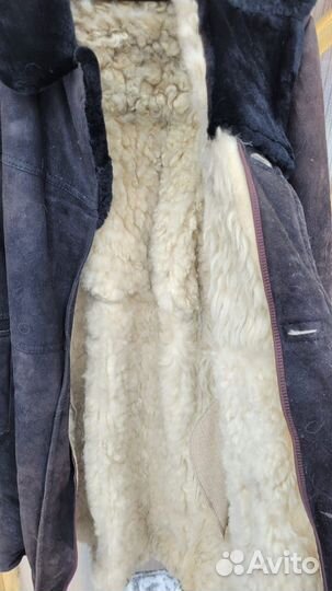 Дублёнка мужская, натур. черная 50-52