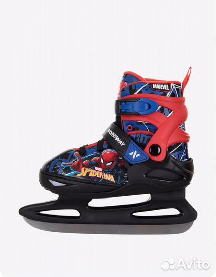 Коньки детские раздвижные Nordway spider-MAN