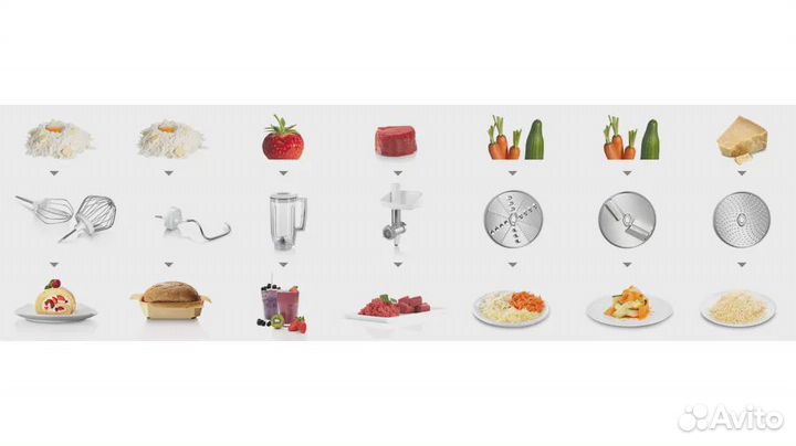 Кухонный комбайн, машина Bosch MUM58231,1000 Вт