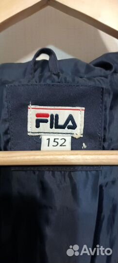 Пальто пуховик Fila 152 темно синее