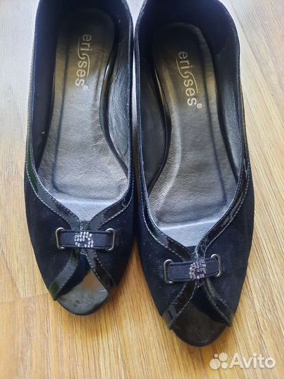 Туфли натуральная замша