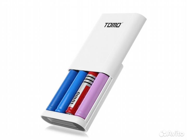 Новые PowerBank Tomo S4 Белые для ячеек 18650