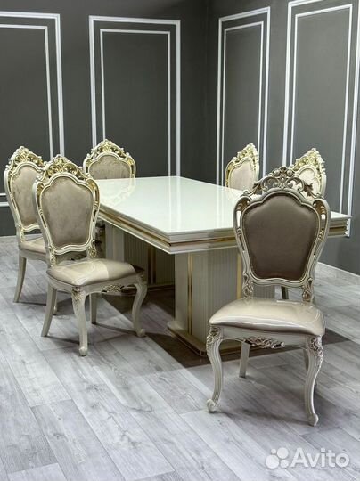 Стол и стулья Бостон