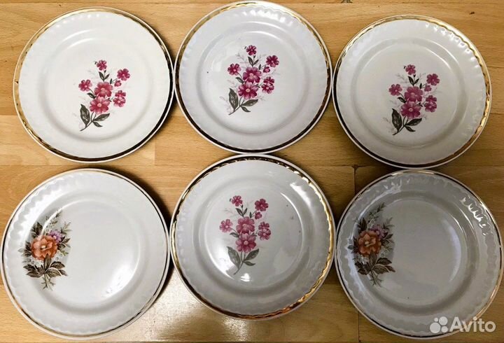 Тарелки Прокопьевский ффз - 6 шт. Цена за всё СССР