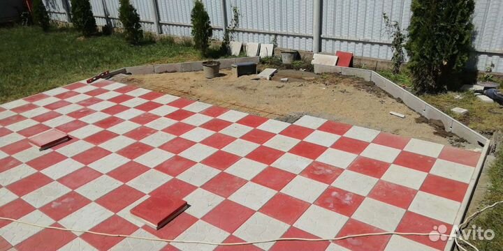 Укладка тротуарной плитки