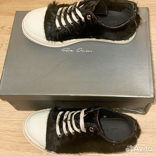 Rick owens pony hair low