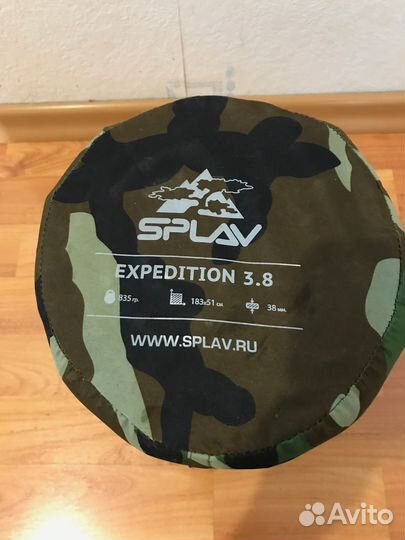 Коврик самонадувающийся Сплав Expedition 3.8