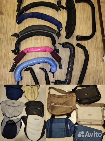 Бампера, накидки на ножки, запчасти для колясок