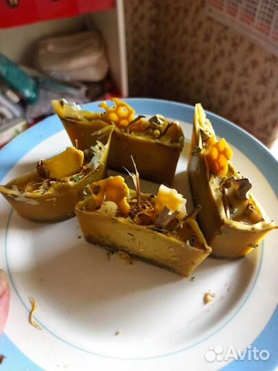 Свечи Дольки из натурального воска