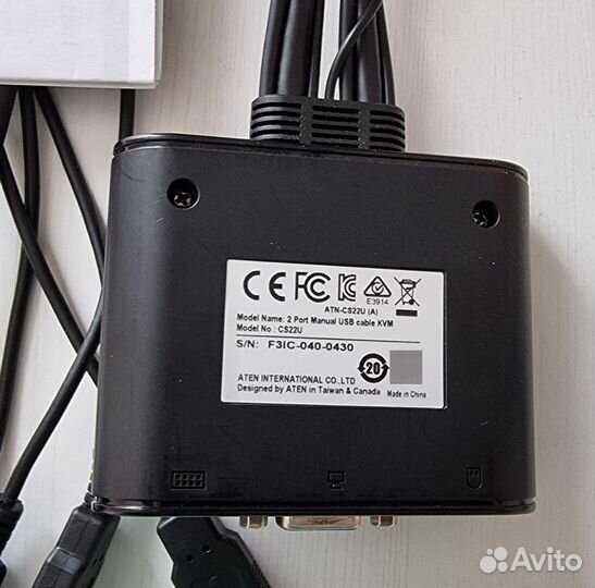 KVM switch aten CS22U