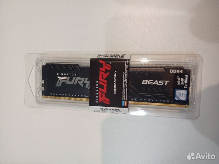 Оперативная память Kingston 16gb ddr4 3733mhz