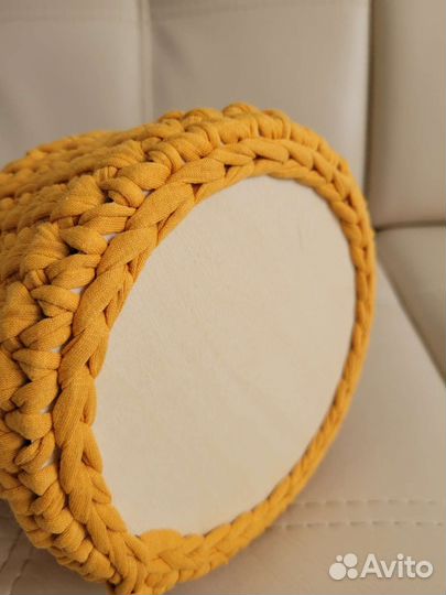 Корзина вязаная трикотажная