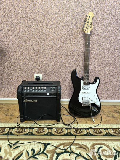 Электро гитара с комбиком